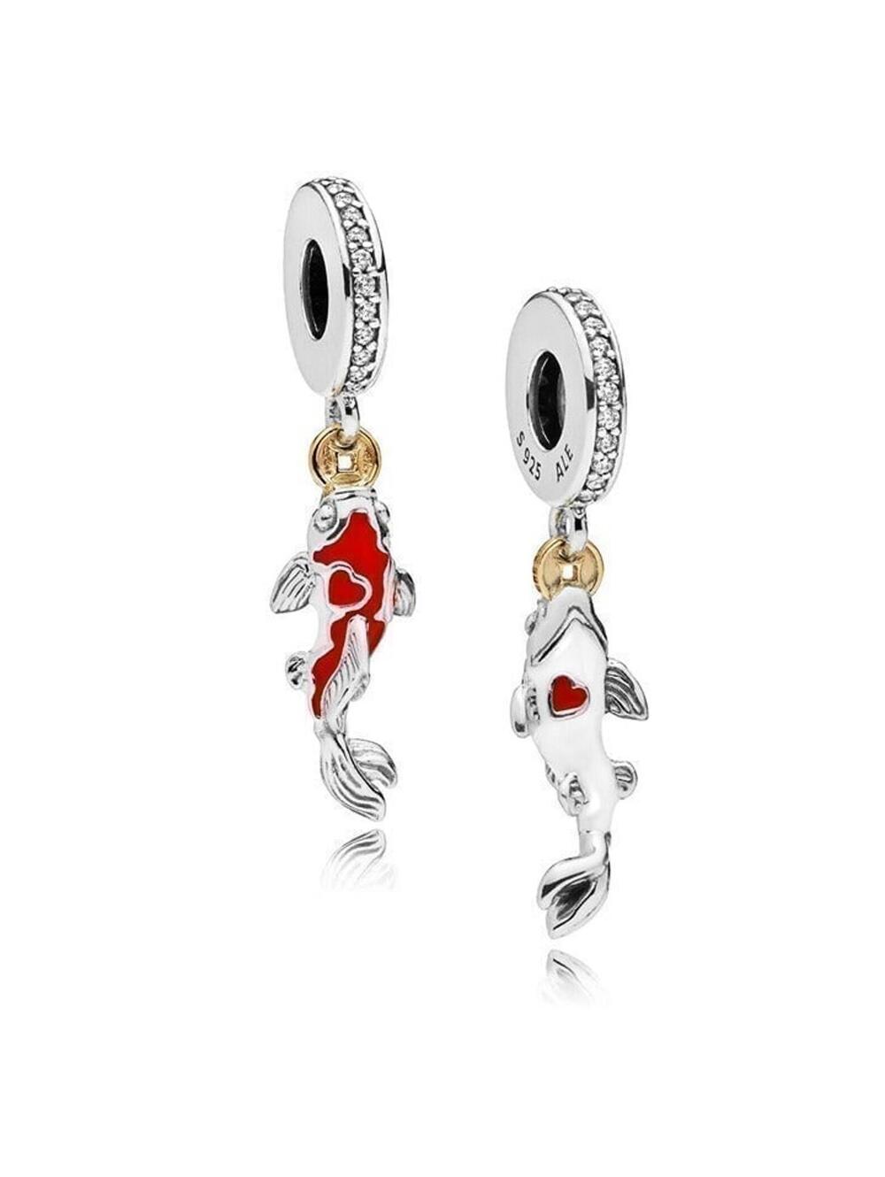 PANDORA Good Fortune Carp Charm Koi Fish